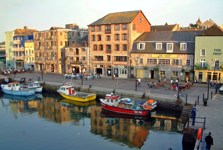 cobbled streets of The Barbican