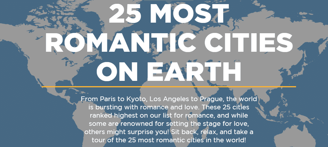 The 25 Most Romantic Cities in the World