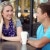 young man and women sharing a coffee date